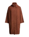 Liu •jo Woman Coat Brown Size S Acrylic, Wool, Alpaca Wool, Polyester In Brown