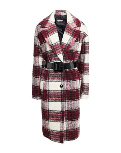 Liu •jo Woman Coat Red Size 10 Wool, Polyester