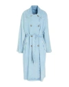 Liu •jo Woman Denim Outerwear Blue Size 10 Cotton, Lyocell In Blue