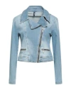 Liu •jo Woman Denim Outerwear Blue Size 10 Cotton, Polyester, Elastane In Blue
