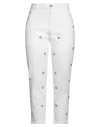 Liu •jo Woman Denim Pants White Size 10 Cotton, Polyester, Elastane In White