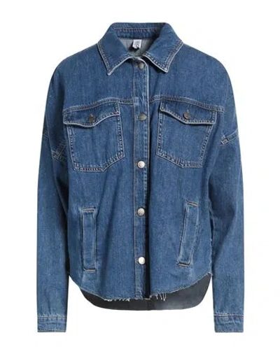 Liu •jo Woman Denim Shirt Blue Size S Cotton