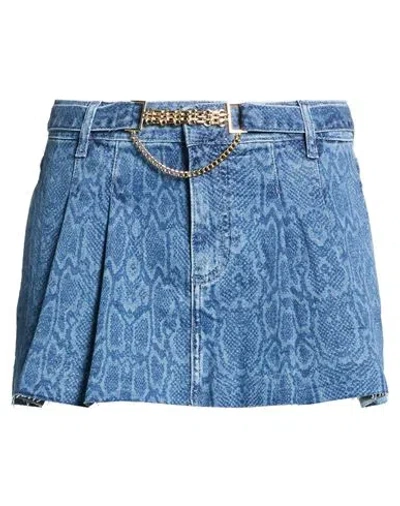 Liu •jo Woman Denim Shorts Blue Size 28 Cotton, Elastane