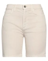 Liu •jo Woman Denim Shorts Light Grey Size 28 Cotton, Elastane In Grey