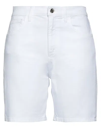 Liu •jo Denim Shorts In White