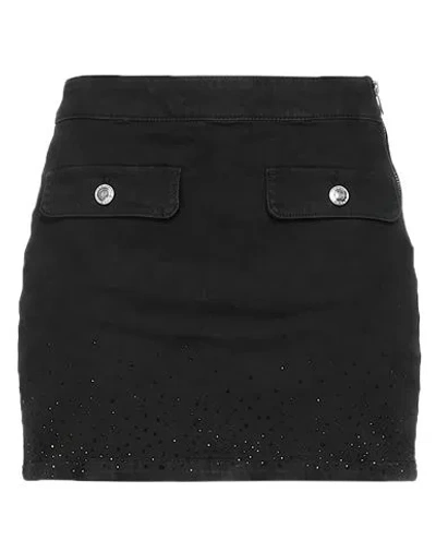 Liu •jo Woman Denim Skirt Black Size 29 Cotton, Elastane