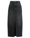 Liu •jo Woman Denim Skirt Black Size 30 Cotton