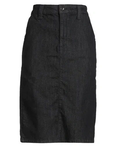 Liu •jo Woman Denim Skirt Black Size 30 Polyester, Cotton