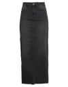 Liu •jo Woman Denim Skirt Black Size 32 Cotton, Polyester, Elastane In Black