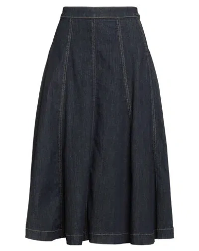 Liu •jo Woman Denim Skirt Blue Size 12 Cotton, Polyester, Elastane