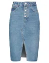 Liu •jo Denim Skirts In Blue