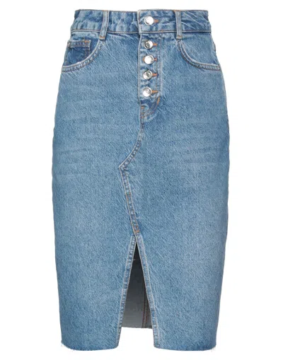 Liu •jo Denim Skirts In Blue