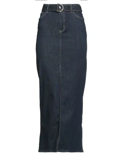 Liu •jo Woman Denim Skirt Blue Size 28 Cotton, Polyester, Elastane