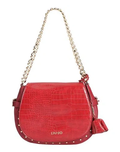 Liu •jo Woman Handbag Brick Size - Polyester, Polyurethane Resin In Red