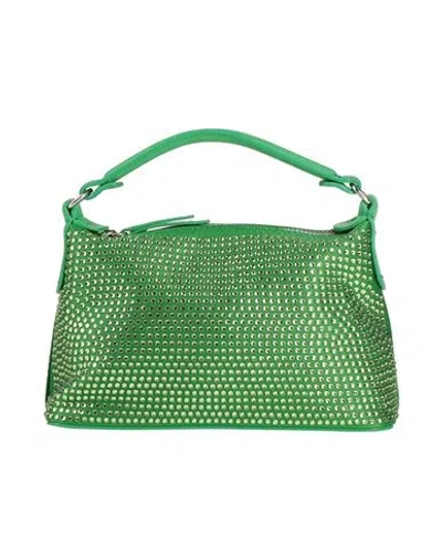 LIU •JO LIU •JO WOMAN HANDBAG GREEN SIZE - TEXTILE FIBERS