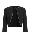 Liu •jo Woman Jacket Black Size 6 Polyester, Elastane