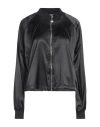 Liu •jo Woman Jacket Black Size Xl Polyester, Elastane, Cotton