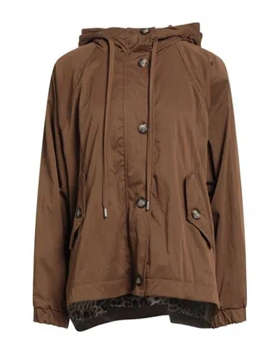 Liu •jo Woman Jacket Camel Size L Polyester, Polyamide In Brown