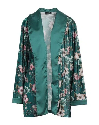 Liu •jo Woman Jacket Emerald Green Size L Polyester, Elastane