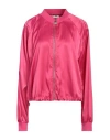 Liu •jo Woman Jacket Fuchsia Size Xl Polyester, Elastane, Cotton In Pink