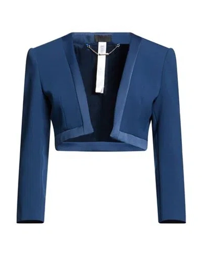 Liu •jo Woman Jacket Navy Size 4 Polyester In Blue