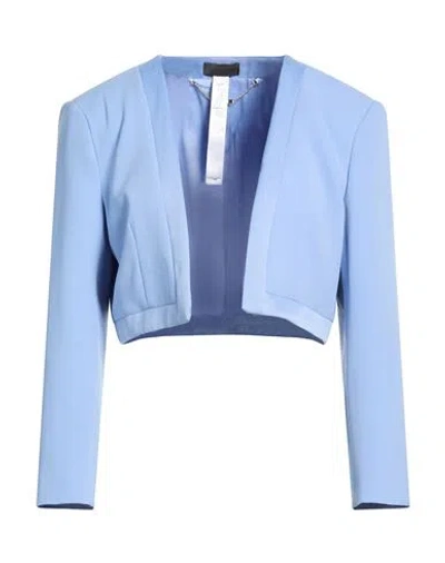 Liu •jo Woman Jacket Sky Blue Size 10 Polyester