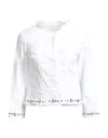 Liu •jo Woman Jacket White Size 12 Cotton, Elastane In White