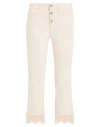 Liu •jo Woman Jeans Beige Size 27 Cotton, Elastane, Polyamide In Sand