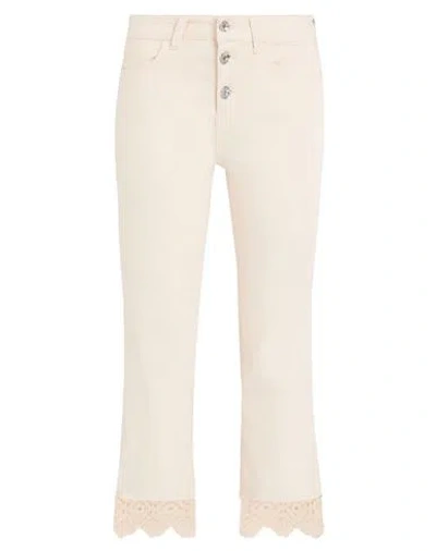Liu •jo Woman Jeans Beige Size 27 Cotton, Elastane, Polyamide In Sand
