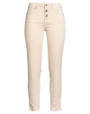 Liu •jo Woman Jeans Beige Size 27w-28l Cotton, Polyester, Elastane In Pink