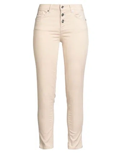 Liu •jo Woman Jeans Beige Size 27w-28l Cotton, Polyester, Elastane In Pink