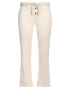 Liu •jo Woman Pants Beige Size 31 Cotton, Elastane In Beige