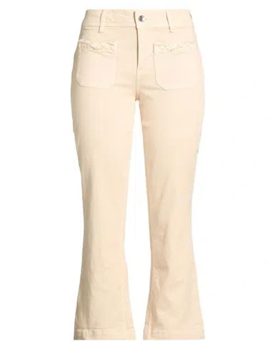 Liu •jo Woman Jeans Beige Size 32 Cotton, Elastane In Neutral