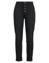 Liu •jo Woman Jeans Black Size 24w-28l Cotton, Elastane In Black