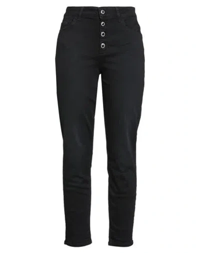 Liu •jo Woman Jeans Black Size 24w-28l Cotton, Elastane