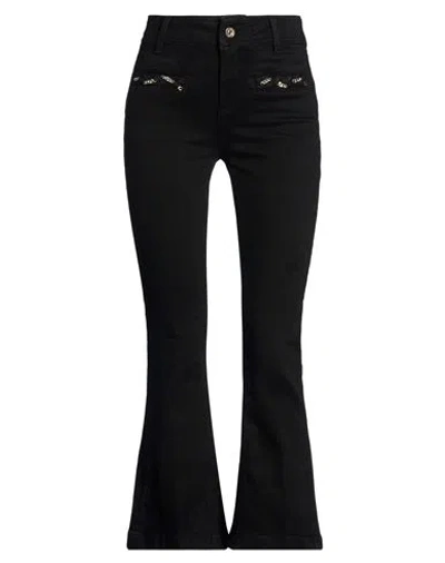 Liu •jo Woman Jeans Black Size 25 Cotton, Elastane