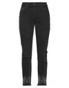 Liu •jo Woman Jeans Black Size 25w-28l Cotton, Elastane In Black
