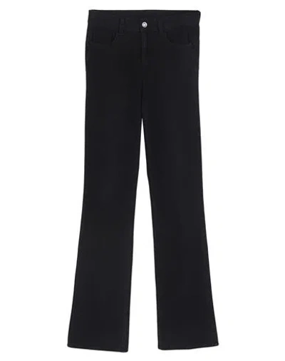Liu •jo Liu Jo Flared Cotton Pants In Black
