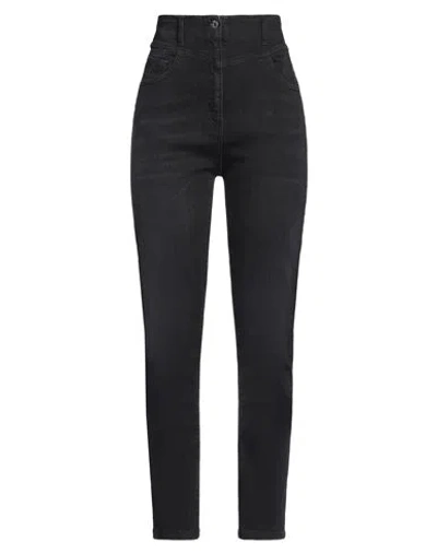 Liu •jo Woman Jeans Black Size 28 Organic Cotton, Elastane