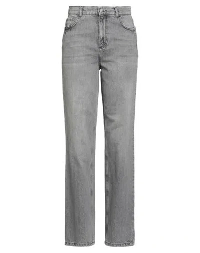 Liu •jo Woman Jeans Black Size 30 Cotton In Gray