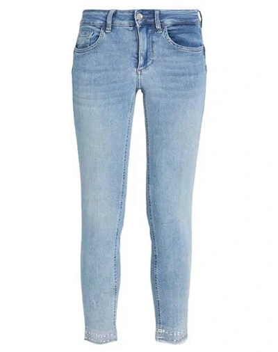 Liu •jo Woman Jeans Blue Size 24w-28l Cotton, Elastane