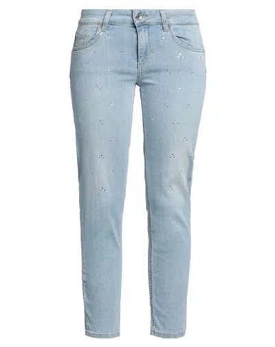 Liu •jo Woman Jeans Blue Size 25 Cotton, Elastane