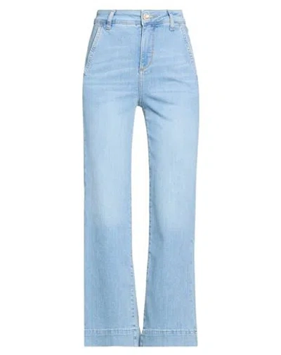 Liu •jo Woman Jeans Blue Size 25 Cotton, Lyocell, Polyester, Elastane