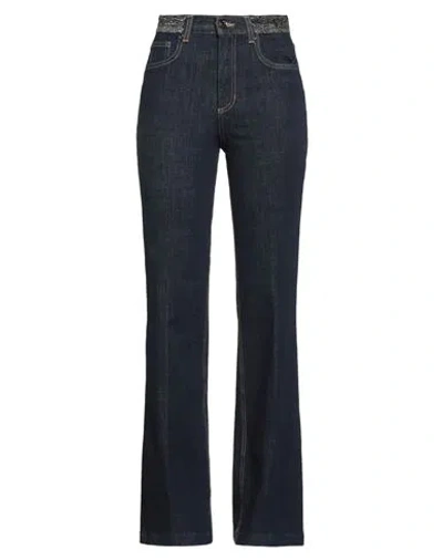 LIU •JO LIU •JO WOMAN JEANS BLUE SIZE 25 COTTON, POLYESTER, ELASTANE