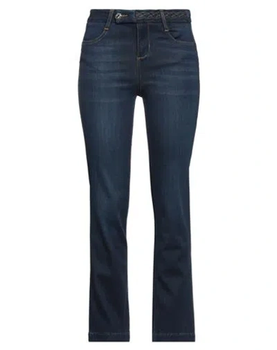 Liu •jo Woman Jeans Blue Size 25w-28l Cotton, Modal, Elastomultiester, Elastane