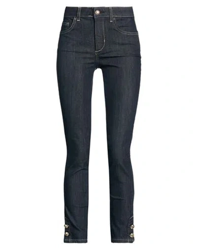 Liu •jo Woman Jeans Blue Size 25w-28l Cotton, Polyester, Elastane In Black