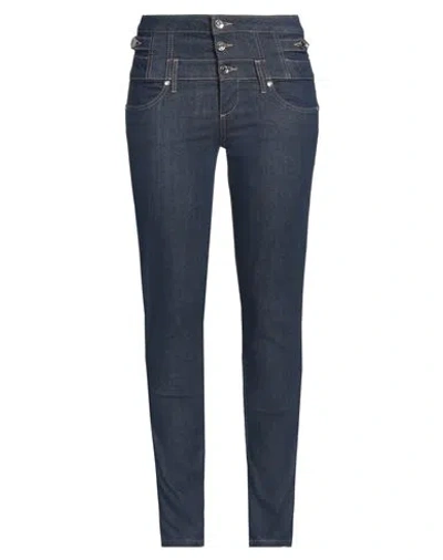 Liu •jo Woman Jeans Blue Size 25w-30l Cotton, Polyester, Elastane