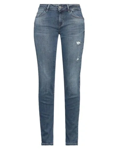 Liu •jo Woman Jeans Blue Size 26w-32l Cotton, Lyocell, Elastomultiester, Elastane