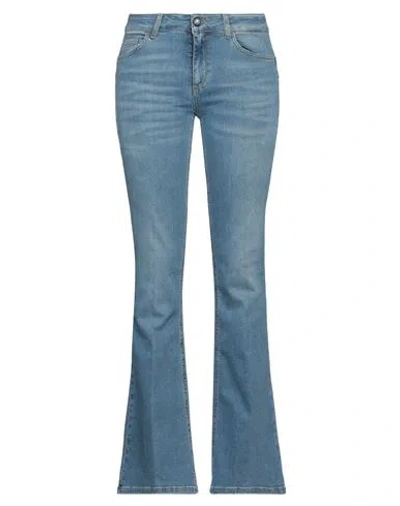 Liu •jo Woman Jeans Blue Size 25w-34l Cotton, Polyester, Elastane
