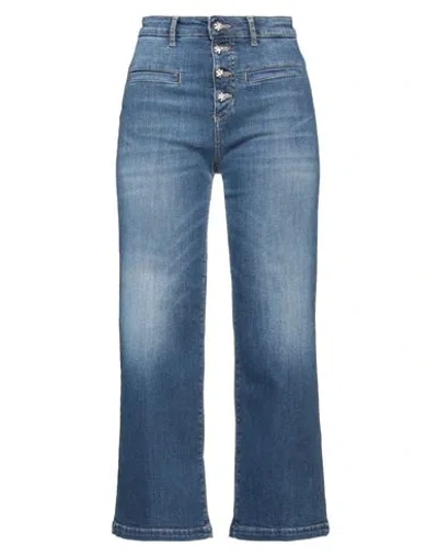 Liu •jo Woman Jeans Blue Size 26 Cotton, Elastane